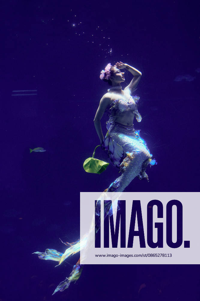 He Yuxin of Team China competes in the women s individual mermaid dance preliminary round during 2026 China Mermaid Open (Lingshui Station) at Hainan Ocean Paradise Resort on August 29, 2026 in Lingshui, Hainan Province of China.