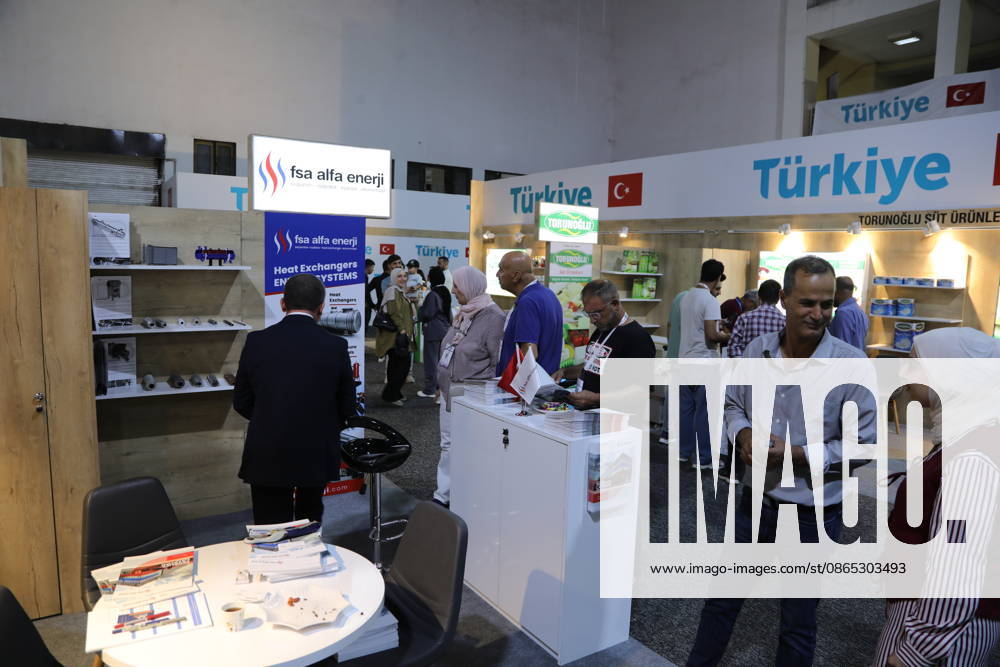 63rd Damascus International Fair DAMASCUS, SYRIA - AUGUST 30 : Turkish companies show interest in the 63rd Damascus International Fair held in Damascus, displaying their products and services across 33 stands in various sectors including construction, food, chemicals, technology, energy, and industry on August 30, 2026 in Damascus, Syria. Hisam Hac Omer Anadolu Damascus Suriye. Editorial use only. Please get in touch for any other usage.