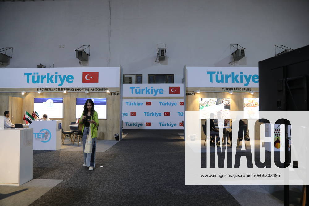63rd Damascus International Fair DAMASCUS, SYRIA - AUGUST 30 : Turkish companies show interest in the 63rd Damascus International Fair held in Damascus, displaying their products and services across 33 stands in various sectors including construction, food, chemicals, technology, energy, and industry on August 30, 2026 in Damascus, Syria. Hisam Hac Omer Anadolu Damascus Suriye. Editorial use only. Please get in touch for any other usage.