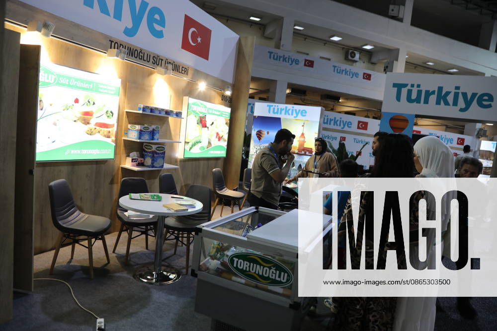63rd Damascus International Fair DAMASCUS, SYRIA - AUGUST 30 : Turkish companies show interest in the 63rd Damascus International Fair held in Damascus, displaying their products and services across 33 stands in various sectors including construction, food, chemicals, technology, energy, and industry on August 30, 2026 in Damascus, Syria. Hisam Hac Omer Anadolu Damascus Suriye. Editorial use only. Please get in touch for any other usage.