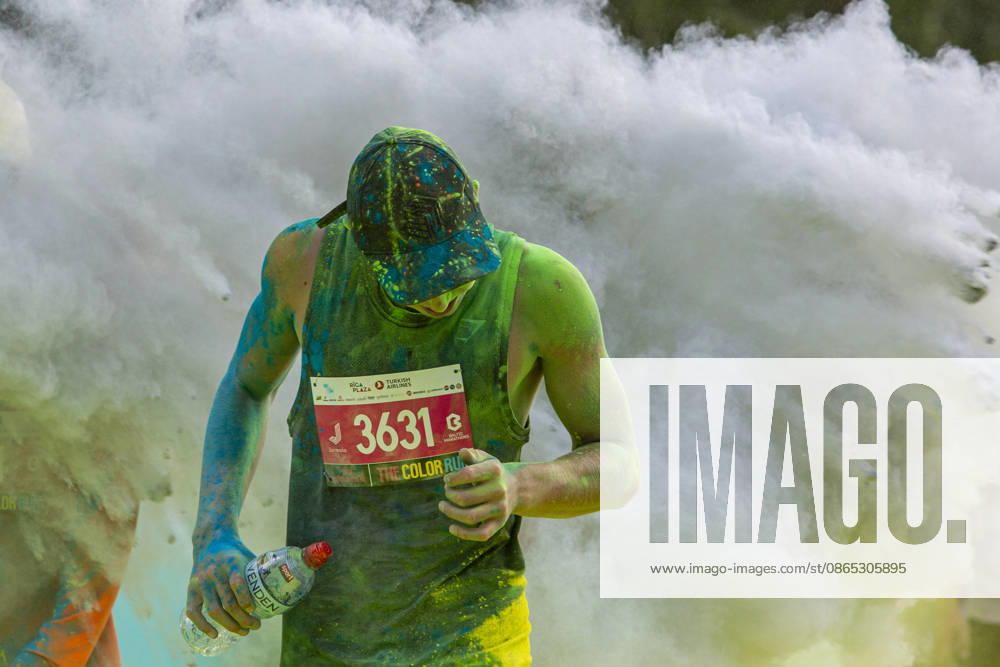 Jurmala, Latvija: People take part in the Color Run in Jurmala, Latvia, Aug. 30, 2026. The 5 km race was held in Jurmala. Jurmala Latvija - ZUMAp305 20260830_zip_p305_019