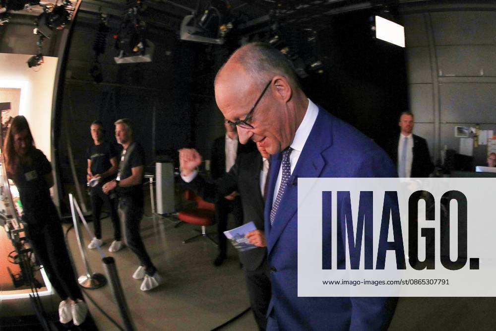 ARD Capital Studio Summer Interview: Federal Chancellor Friedrich Merz (CDU) arrives at the studio for the interview