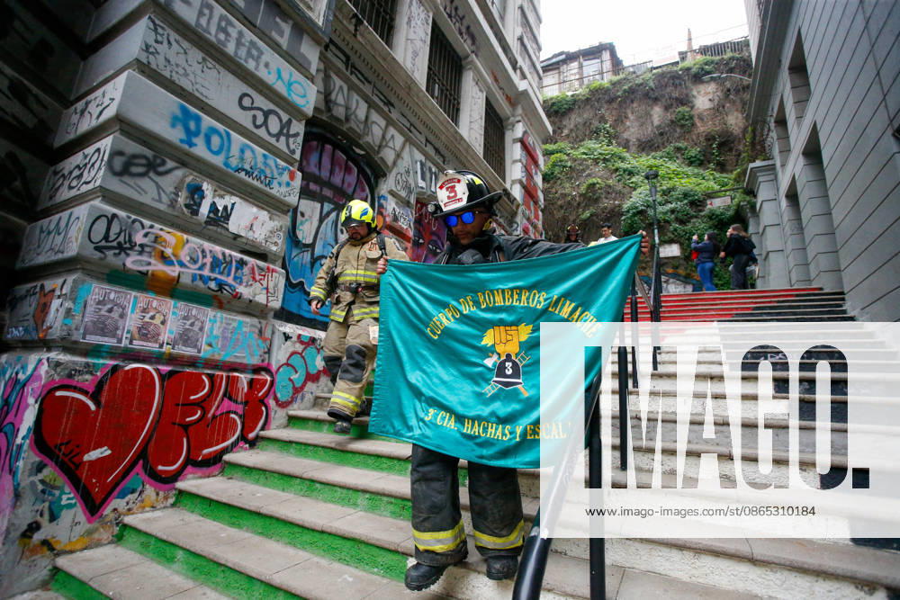 Valparaíso, August 30, 2026—A new edition of the Valparaíso Cerro Arriba firefighting event took place on the hills and stairways of Valparaíso, featuring nearly 2,600 firefighters from all over Chile and other countries. Manuel Lema Aton, Chile, Valparaiso, Chile Aton 1185173