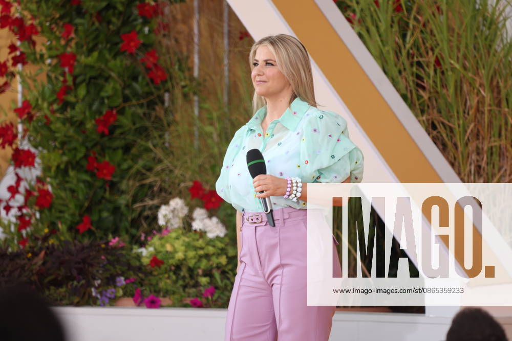 Beatrice Egli on the ARD TV show Immer wieder sonntags at Europa-Park in Rust