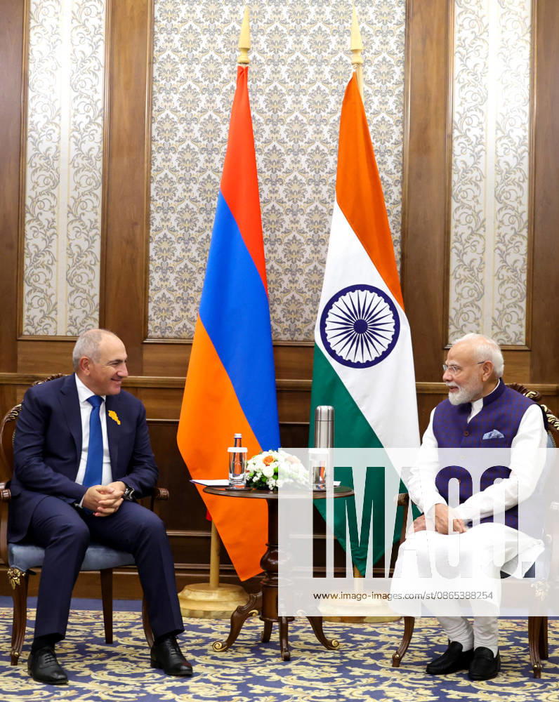 Indian Prime Minister Modi meets Armenian counterpart Nikol Pashinyan on sidelines of SCO Summit BISHKEK, KYRGYZSTAN - AUGUST 31: (---- MANDATORY CREDIT - PRESS INFORMATION BUREAU OF INDIA HANDOUT - NO MARKETING NO ADVERTISING CAMPAIGNS - DISTRIBUTED AS A SERVICE TO CLIENTS----) Indian Prime Minister Narendra Modi (L) holds a bilateral meeting with Armenian Prime Minister Nikol Pashinyan (R) on the sidelines of the Shanghai Cooperation Organization (SCO) Summit in Bishkek, Kyrgyzstan, on August 31, 2026. Press Information Bureau (PIB) of India Handout Anadolu Bishkek Kyrgyzstan. Editorial use only. Please get in touch for any other usage.