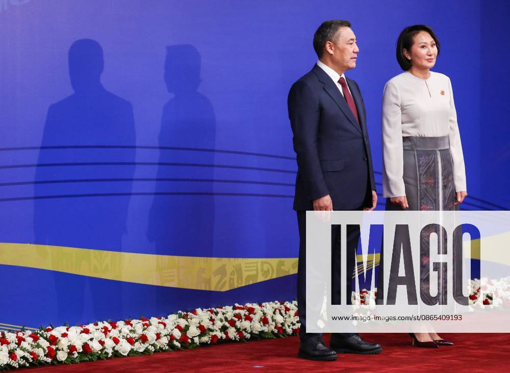 Kyrgyzstan Putin SCO Summit 9231873 31.08.2026 Kyrgyz President Sadyr Japarov and his spouse Aigul Japarova attend the opening ceremony of the 6th World Nomad Games in Bishkek, Kyrgyzstam. Vyacheslav Prokofiev Sputnik Bishkek Kyrgyzstan