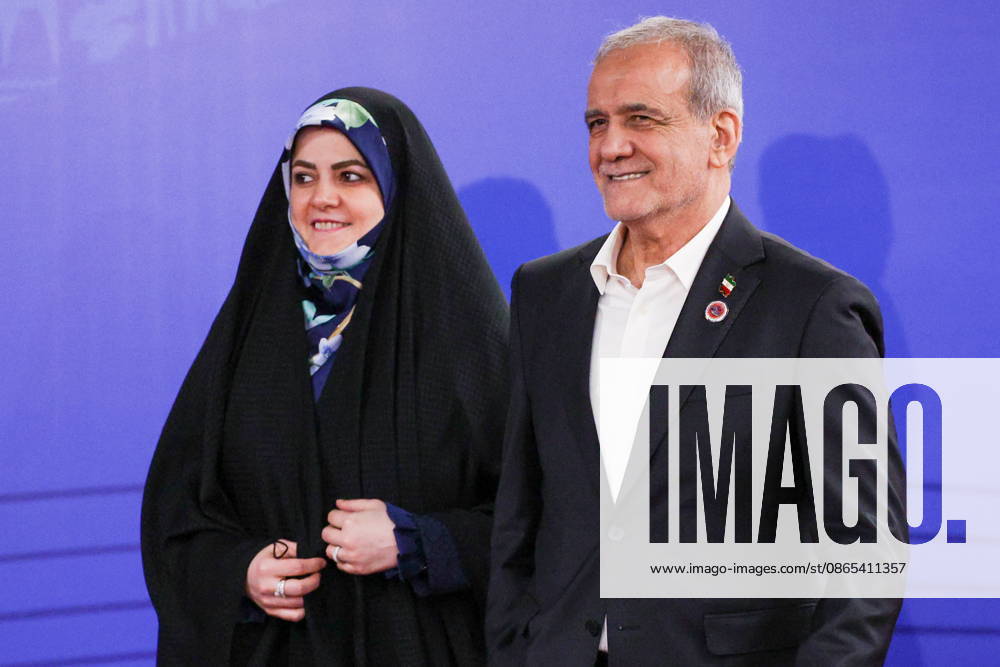 KYRGYZSTAN, BISHKEK - AUGUST 31, 2026: Masoud Pezeshkian, President of Iran, and his daughter Zahra pose during a ceremony to open the 2026 World Nomad Games at Bishkek Arena. Vyacheslav Prokofyev Russian Presidential Press and Information Office TASS 96909999