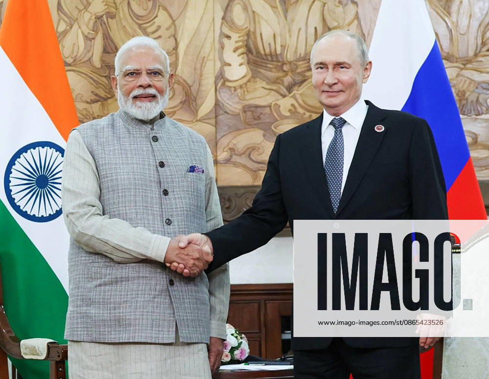 Bilateral Talks Between PM Modi & President Vladimir Putin Bishkek Kyrgyzstan , Aug 31 (ANI): Prime Minister Narendra Modi and Russian President Vladimir Putin exchange a handshake ahead of their bilateral talks on the sidelines of the Shanghai Cooperation Organization (SCO) summit, in Bishkek on Monday. (@narendramodi X ANI Photo) Bishkek Kyrgyzstan