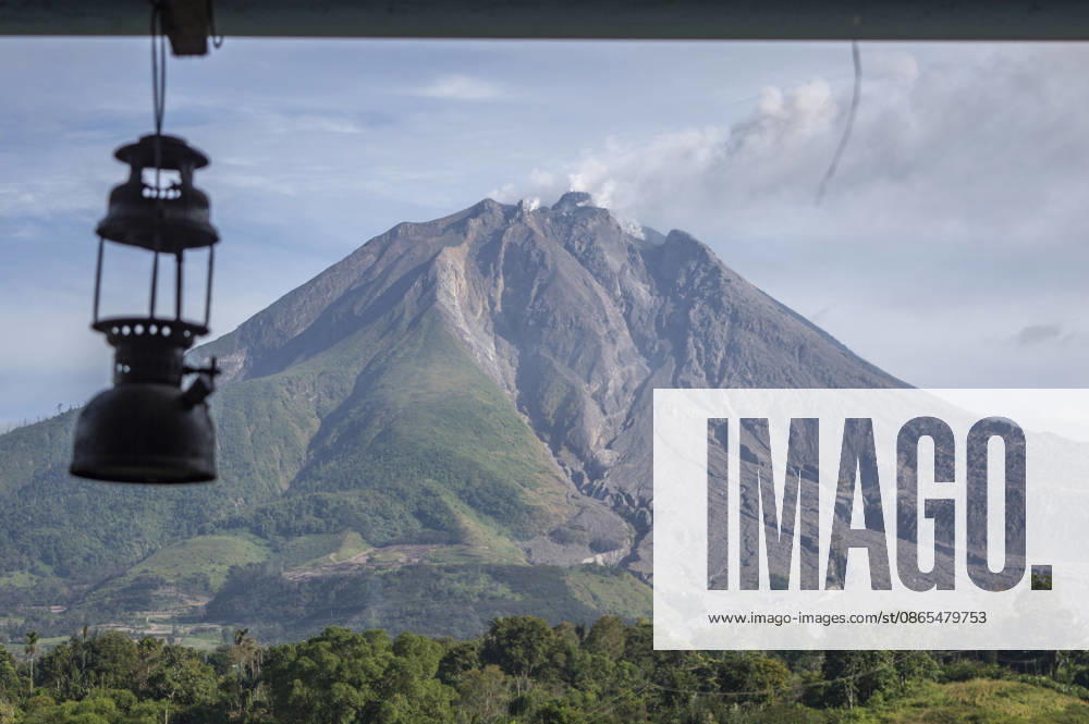 Sinabungs Renewed Ash Mount Sinabung volcano emits volcanic ash during eruptions seen from Simpang Empat District, Karo Regency, North Sumatra, Indonesia, on September 1, 2026. Local residents use masks as a precautionary measure against airborne volcanic ash following renewed eruptive activity from Mount Sinabung on August 30, 2026. The volcano had previously been dormant for 400 years before entering a prolonged eruption period from 2010 until activity subsided in 2021. Karo, North Sumatra Indonesia