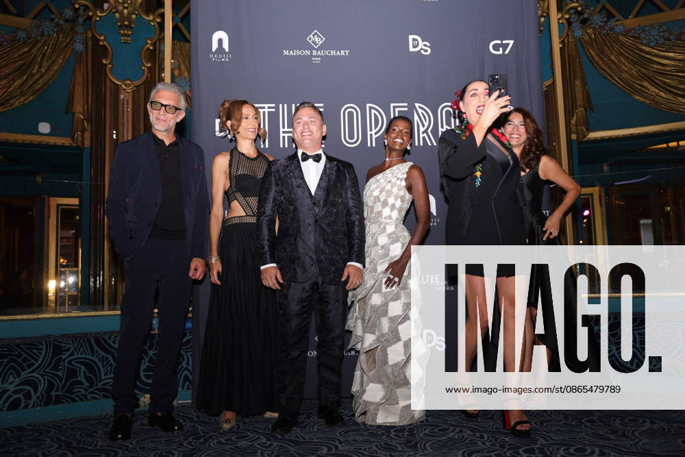 Vincent Cassel, Linda Gennari, Valentino Buzza, Mariam Battistelli, Rossy de Palma, Caterina Murino at the premiere of the film *The Opera* at the Folies Bergère in Paris on August 31, 2026. Jasmine Aissaoui Bestimage Premiere of the film *The Opera* at the Folies Bergère in Paris on August 31, 2026. Paris, France