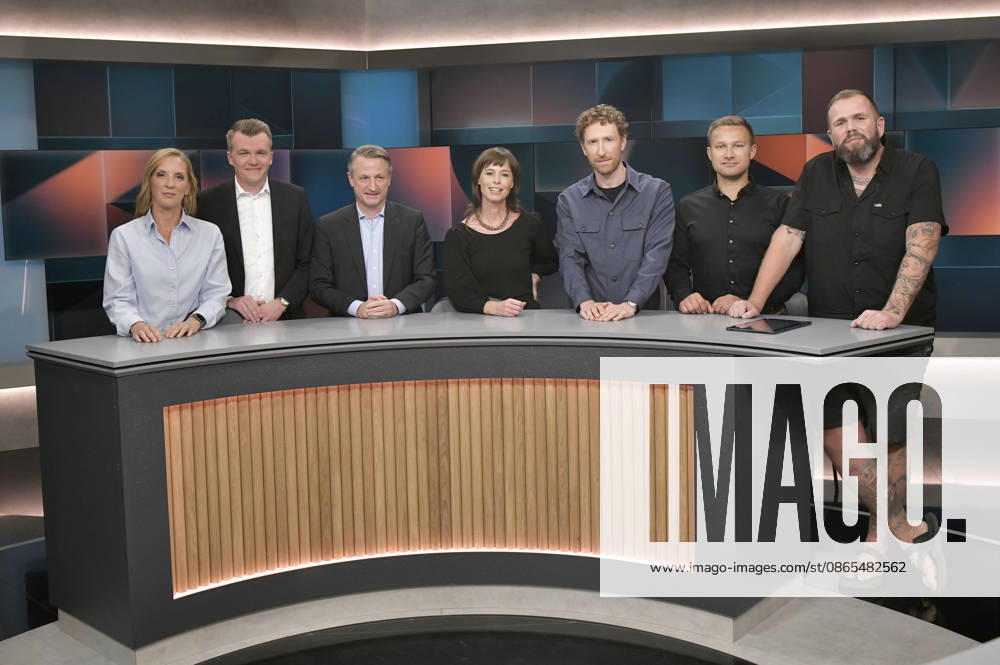 Carolin Matzko, Luca Piwodda, Nikolaus Blome, Hedwig Richter, Louis Klamroth, Paul Burkhardt, and Jan Gorkow on the ARD talk show *hart aber fair* at the Adlershof Studio in Berlin, August 31, 2026 Foto:xM.xBehrensx xFuturexImagex hart_fair3108_6804