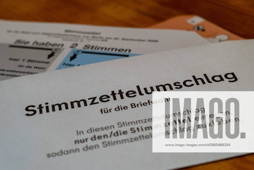 Absentee voting materials, including a ballot and a ballot envelope, for the Berlin House of Representatives election on September 20, 2026 Absentee voting materials S-P202609011041