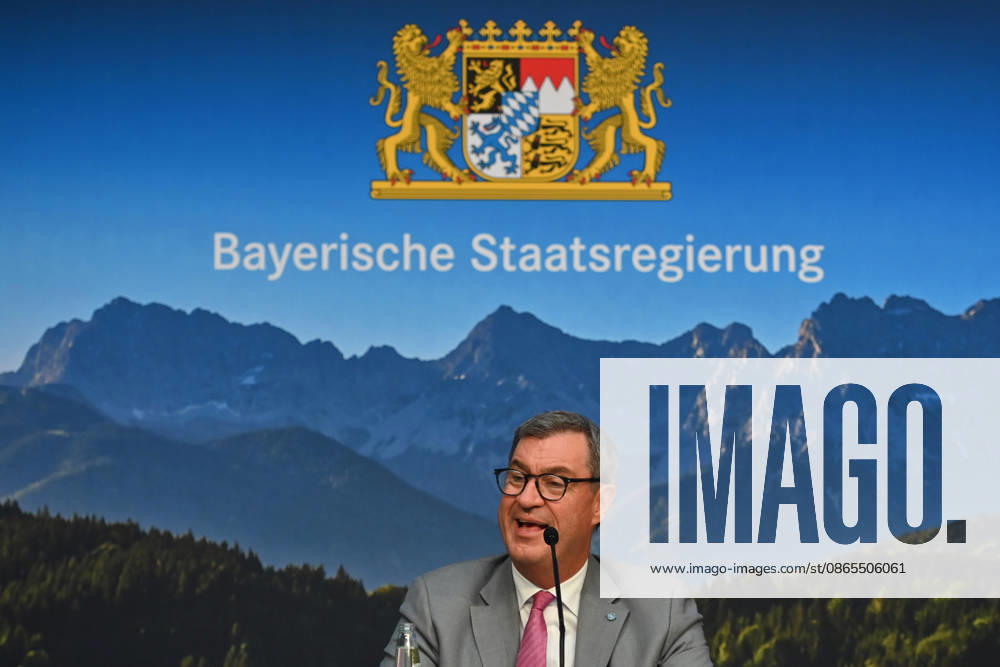 Markus SOEDER, Minister-President of Bavaria and CSU Chairman, wearing glasses; single frame; cropped image; portrait; press conference of the Bavarian State Government following a cabinet meeting on September 1, 2026, at the Prinz Carl Palais in Munich