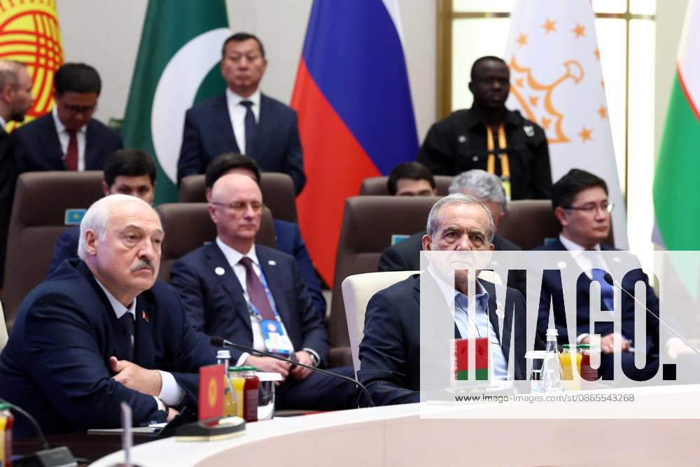 Iranian President Masoud Pezeshkian (2-R) attends the Shanghai Cooperation Organisation (SCO) summit in Bishkek, Kyrgyzstan on Tuesday on September 1, 2026. photo by Iranian Presidency KER2029090120 IranianxPresidency