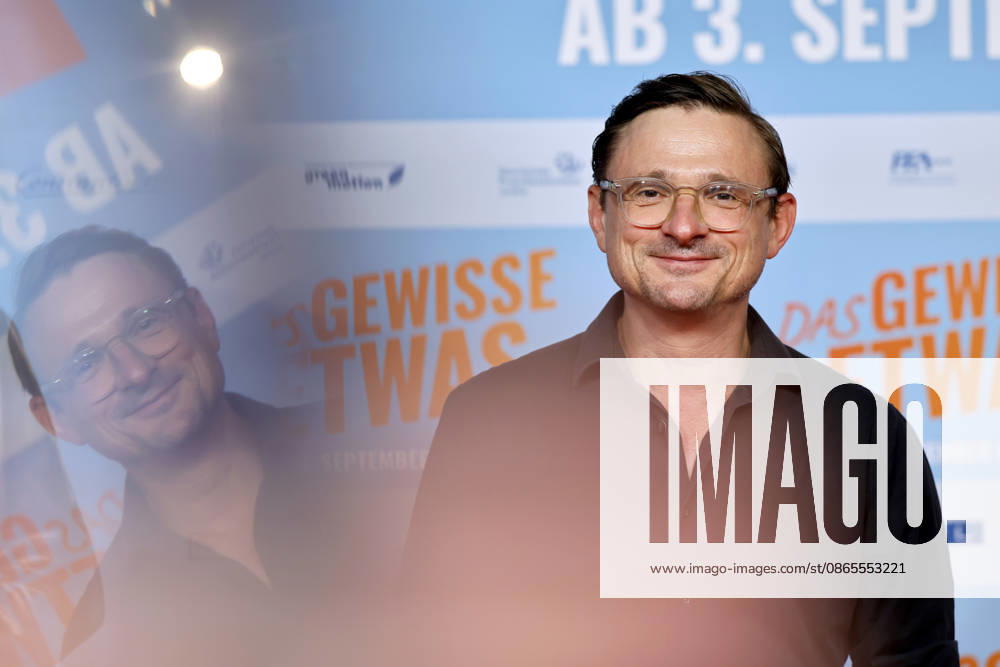 Actor Florian Lukas at the North Rhine-Westphalia premiere of *Das gewisse Etwas* at the Cinedom cinema in Cologne, Cologne, September 1, 2026, North Rhine-Westphalia, Germany