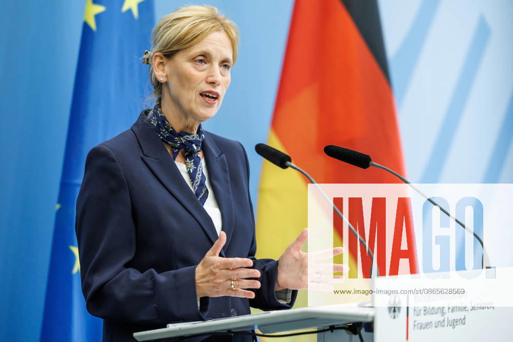 Statement by Federal Minister for Family Affairs Karin Prien (CDU), during a press conference on the Equal Opportunities and Quality Development Act (SCQEG) on September 2, 2026, at the Federal Ministry of Education, Family, Seniors, Women, and Youth in Berlin, Berlin, Berlin, Germany; Federal Ministry of Education, Family, Seniors, Women, and Youth