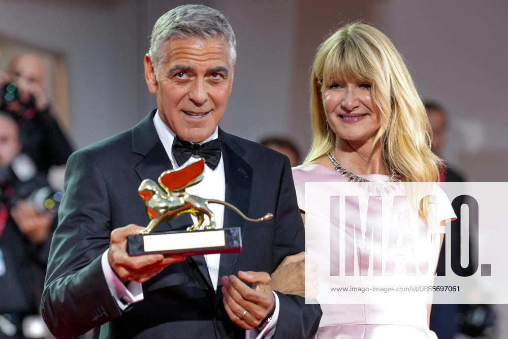 George Clooney and Laura Dern attending the Golden Lion for Lifetime Achievement Award photocall during the 83rd Venice International Film Festival at the Sala Grande on September 2, 2026, in Venice, Italy. Lucia Sabatelli, Venice, Italy