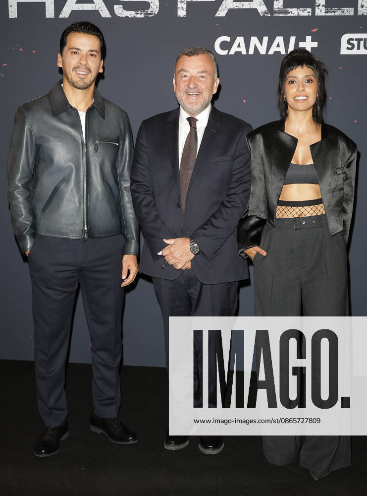 Tewfik Jallab, Gérald Brice Viret and Ritu Arya Preview of the series *Apollo Has Fallen* at the Grand Rex cinema in Paris on September 2, 2026 Coadic Guirec Bestimage Premiere of the series *Apollo Has Fallen* at the Grand Rex cinema in Paris on September 2, 2026 Paris, France