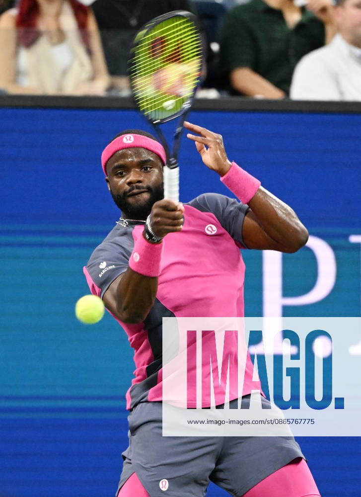 FLUSHING NY- SEPTEMBER 02: Frances Tiafoe Vs Rei Sakamoto during The US Open at the USTA Billie Jean King National Tennis Center on September 2, 2026 in Flushing Queens