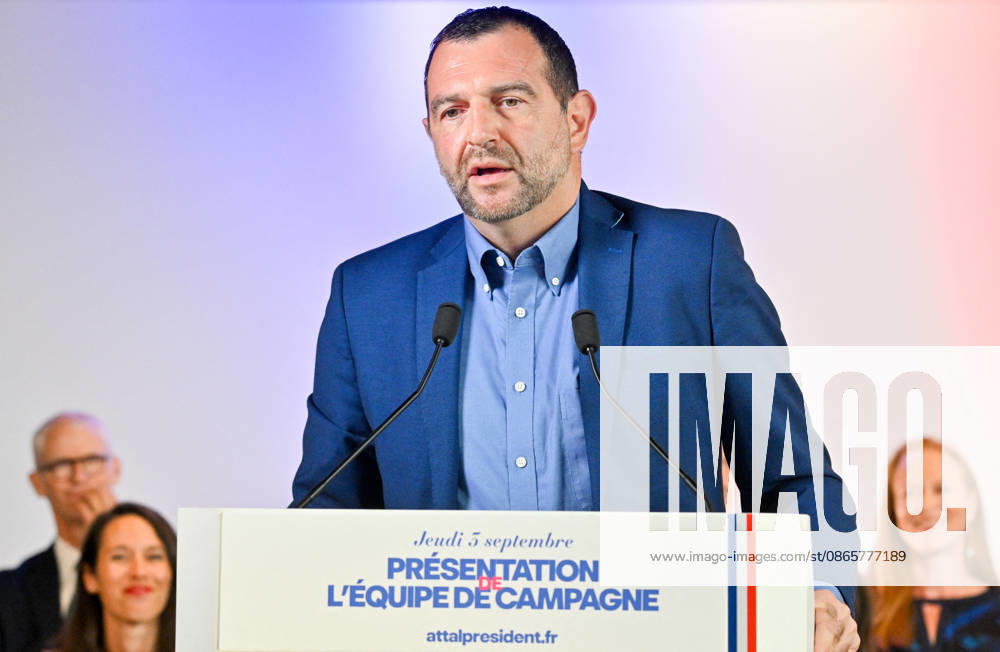 Jean Charles Orsucci, mayor of Bonifacio and member of the Renaissance party’s presidential campaign team; Gabriel Attal, secretary-general of the Renaissance party and candidate in the upcoming presidential election, speaks at a press conference to introduce his campaign team at the Renaissance headquarters in Paris, France, on September 3, 2026 Christian Liewig Bestimage General Secretary of the French centrist party Renaissance and upcoming presidential election candidate Gabriel Attal during a press conference to present his campaign team at the Renaissance headquarters in Paris, France, on September 3, 2026 Paris France