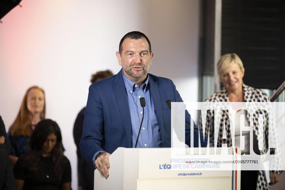 Gabriel Attal Present His Campaign Team - Paris Jean Charles Orsucci during a press conference to present his campaign team (back) at the Renaissance headquarters in Paris on September 3, 2026. Photo by Eliot Blondet ABACAPRESS.COM Paris France France