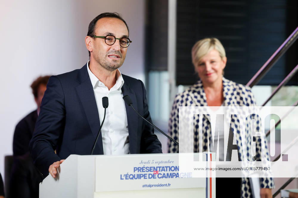 Thomas Cazenave at the presentation of Gabriel Attal s campaign team at the Renaissance headquarters Gabriel Attal presents his campaign team at the Renaissance headquarters 459368 September 3, 2026 France