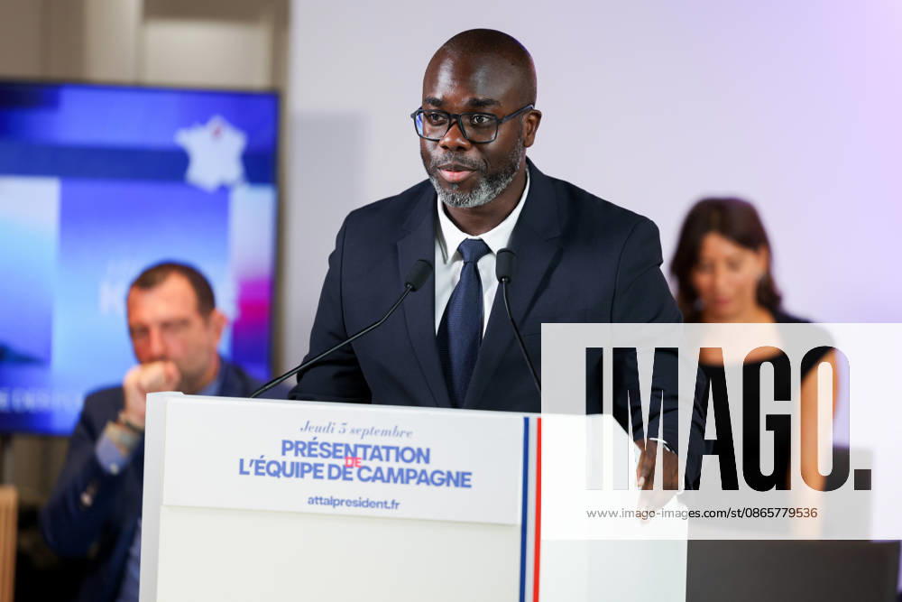 Abdoulaye Kante at the presentation of Gabriel Attal s campaign team at the Renaissance headquarters Gabriel Attal presents his campaign team at the Renaissance headquarters 459368 September 3, 2026 France
