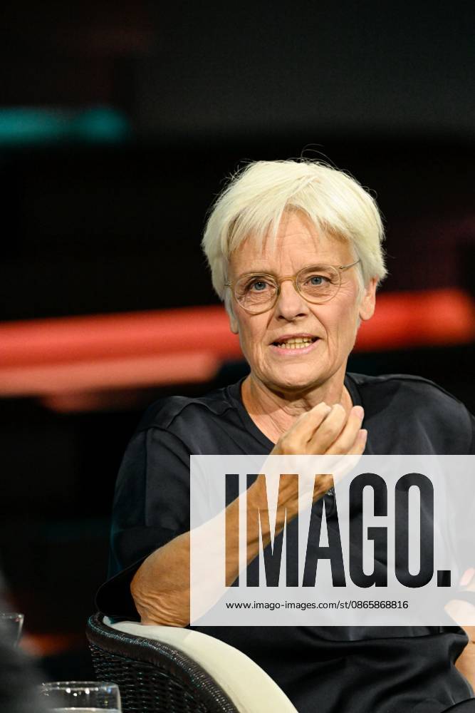 Ulrike Herrmann, Journalist, September 26, 2026; Ulrike Herrmann appeared on September 2, 2026, on *Markus Lanz*, ZDF TV, talk show, Germany, German, man, German woman, journalism, female journalist, *taz*, German, sitting upright, speaking, gesturing