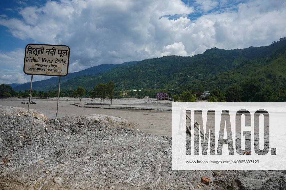 Flood originating from the Nepal-Tibet border area have washed away the 142.42-meter-long bridge over the Trishuli River. Due to the loss of the bridge, the movement of locals and vehicles has been halted. Nuwakot Nepal - ZUMAa308 20260904_znp_a308_001