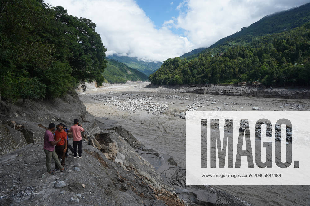 The condition of Sole Bazaar, Nuwakot, following the floods on August 26, 2026. Nuwakot Nepal - ZUMAa308 20260904_znp_a308_006