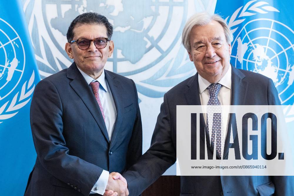UN Secretary-General Antonio Guterres meets with Khalilur Rahman of Bangladesh, President-elect of the 81st Session of the General Assembly at UN Headquarters in New York, NY on September 4, 2026. Bronx USA - ZUMAr339 20260904_znp_r339_004