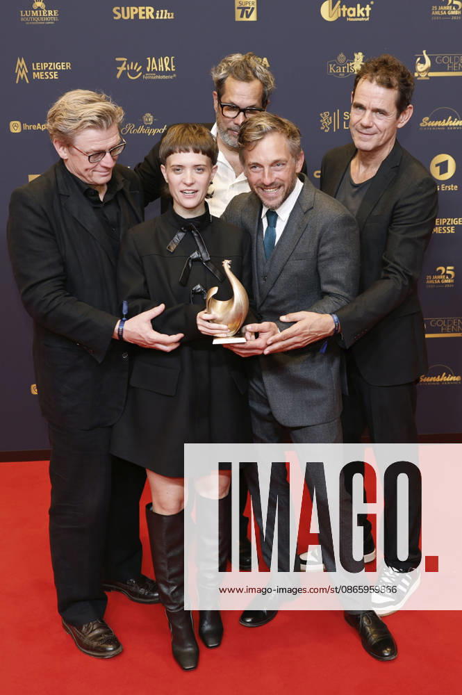Hendrik Handloegten, Liv Lisa Fries, Achim von Borries, Volker Bruch, and Tom Tykwer at the 32nd Golden Hen Awards ceremony in 2026 at the Leipzig Trade Fair, September 4, 2026 Foto:xR.xStoffelsx xFuturexImagex henne_6649