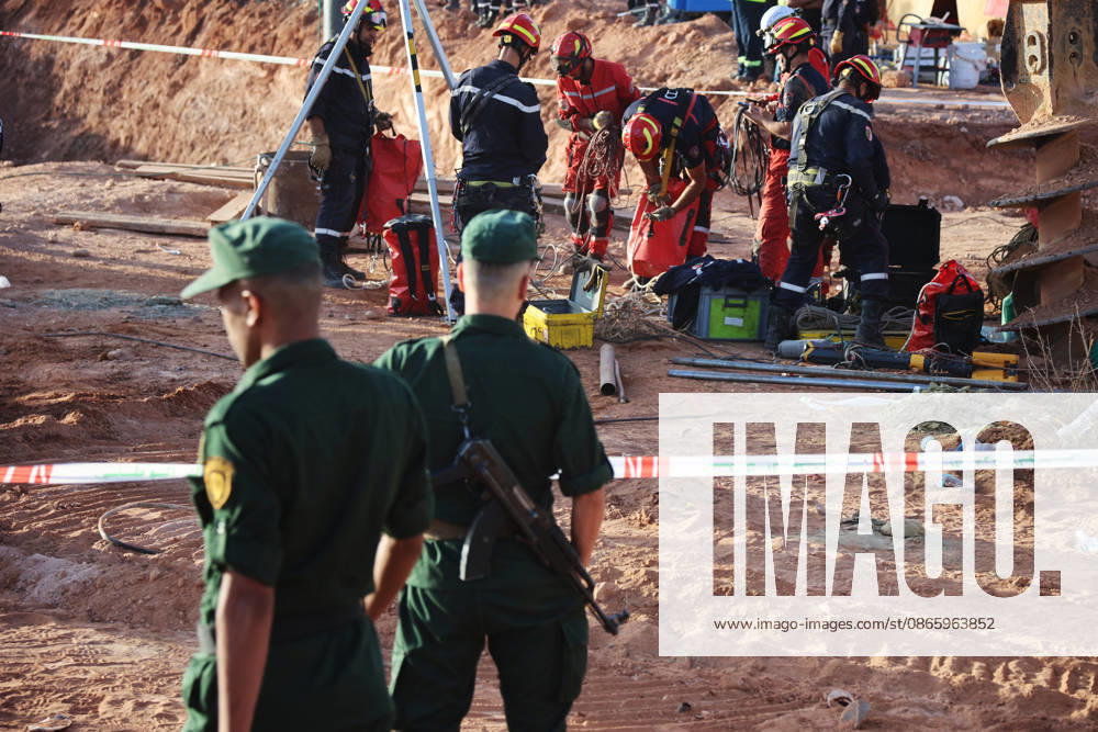 Rescue efforts continue for 10-year-old boy trapped in well in Algeria EL BAYADH, ALGERIA - SEPTEMBER 5: Rescue operations continue uninterrupted for the 4th consecutive day to save 10-year-old Ayoub Mohamed Fayid, who fell into a well at his family s farm in the town of Ghassoul in El Bayadh Province, western Algeria, on September 5, 2026. Hamza Zait Anadolu El Bayadh Algeria. Editorial use only. Please get in touch for any other usage.