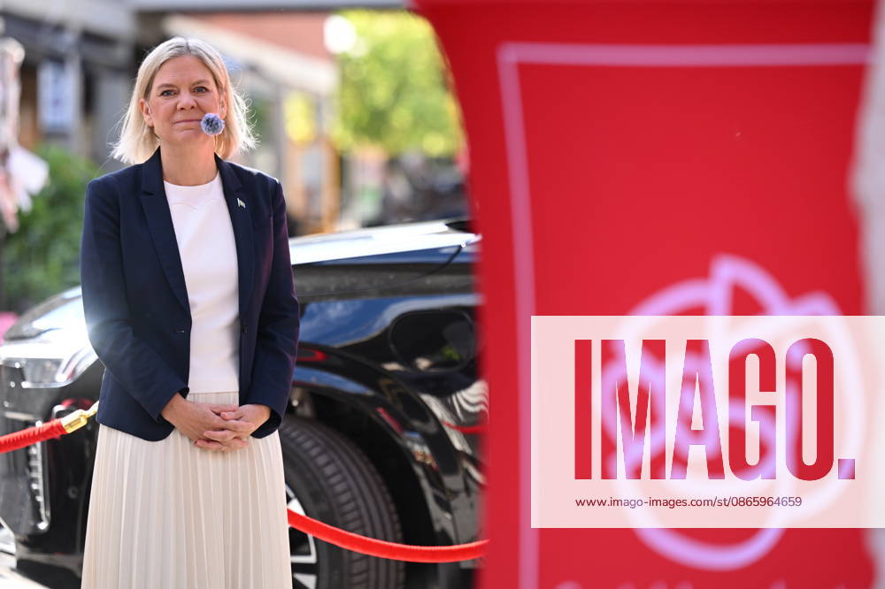 Magdalena Andersson, leader of Sweden s Social Democratic Party, delivers a speech in Bredang, Stockholm, Sweden, on September 5, 2026, ahead of the general election on September 13. Photo by Jonathan Näckstrand, TT. STOCKHOLM, SWEDEN