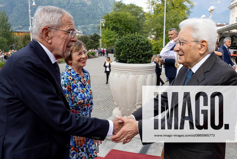 President Sergio Mattarella with the Federal President of the Republic of Austria, HE Mr. Alexander Van der Bellenalla, at the ceremony on the occasion of the Day of Autonomy , Merano, 05 09 2026 Merano Italy - ZUMAa289 20260905_zia_a289_008