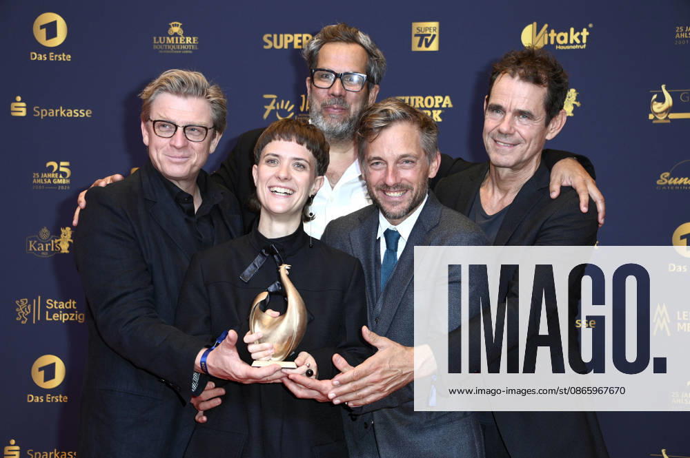 Hendrik Handloegten, Liv Lisa Fries, Achim von Borries, Volker Bruch, and Tom Tykwer at the 32nd Golden Hen Awards ceremony in 2026 at the Leipzig Trade Fair, September 4, 2026 Foto:xN.xKubelkax xFuturexImagex henne_6357