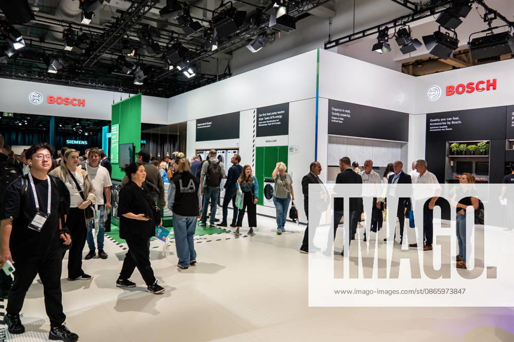 IFA Trade Fair In Berlin People visit the Bosch booth during the IFA Consumer Electronics and Home Appliances trade fair in Berlin, Germany, on September 5, 2026. Berlin Germany