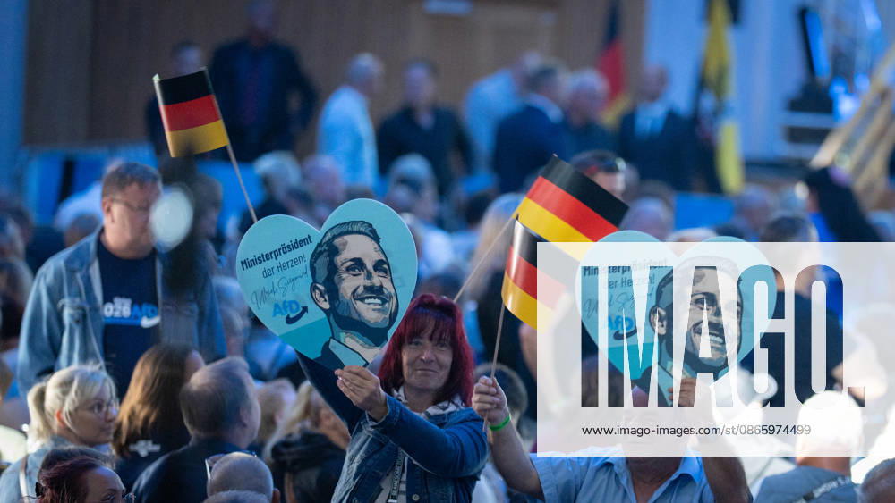 AMO Culture and Convention Center before the start of the AfD s closing event marking the end of the state election campaign; Saxony-Anhalt state election; AfD closing event in Magdeburg, Magdeburg, Saxony-Anhalt, Germany; AMO Culture and Convention Center