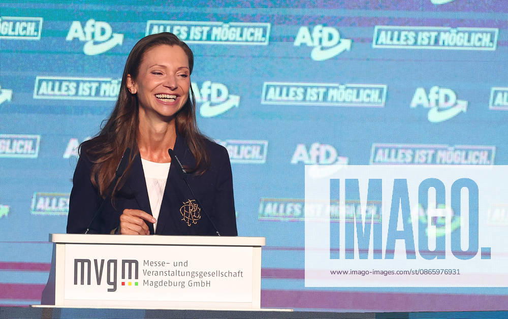 Susanne Fürst , AfD Wahlkampfabschluss in Magdeburg , Sachsen-Anhalt , Deutschland . September 05 , 2026 . Photo by: Davide Elias IPA Photo Pressefoto DENL