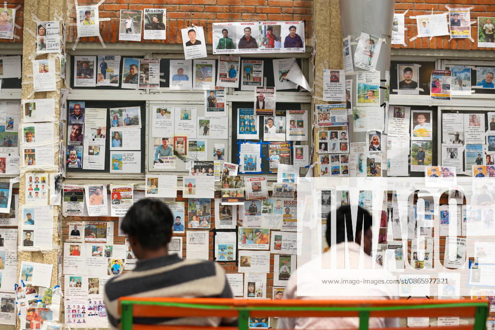 Nepal: Families of Missing People Seek Information After Himalayan Tsunami People check images and contact details posted alongside photographs of individuals missing in the Tibet-Nepal flood, pasted by their families and relatives on a wall at the Tribhuvan University Teaching Hospital in Kathmandu, Nepal, on September 5, 2026. The walls of the hospital are filled with photographs of individuals still missing in the flash floods. Families and relatives continue to visit the hospital morgue and administrative blocks in hopes of getting updates or identifying their loved ones. A flood triggered by an avalanche on August 26 has caused destruction in the hilly districts of central Nepal, claiming over 1,300 lives, with over 5,000 people still