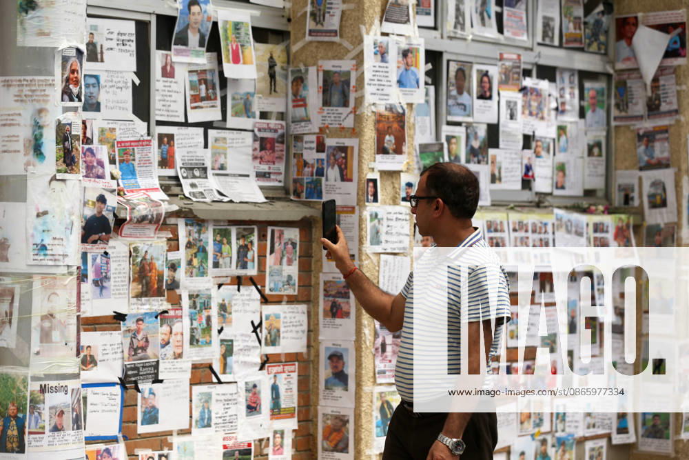 Nepal: Families of Missing People Seek Information After Himalayan Tsunami People check images and contact details posted alongside photographs of individuals missing in the Tibet-Nepal flood, pasted by their families and relatives on a wall at the Tribhuvan University Teaching Hospital in Kathmandu, Nepal, on September 5, 2026. The walls of the hospital are filled with photographs of individuals still missing in the flash floods. Families and relatives continue to visit the hospital morgue and administrative blocks in hopes of getting updates or identifying their loved ones. A flood triggered by an avalanche on August 26 has caused destruction in the hilly districts of central Nepal, claiming over 1,300 lives, with over 5,000 people still