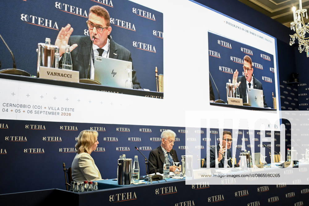 Mario Monti with Roberto Vannacci at the fifty-second edition of the Ambrosetti Forum The European House Ambrosetti THE SCENARIO OF TODAY AND TOMORROW FOR COMPETITIVE STRATEGIES, Villa d Este in Cernobbio 05 09 2026 Cernobbio Cernobbio Italy - ZUMAa289 20260905_zia_a289_464