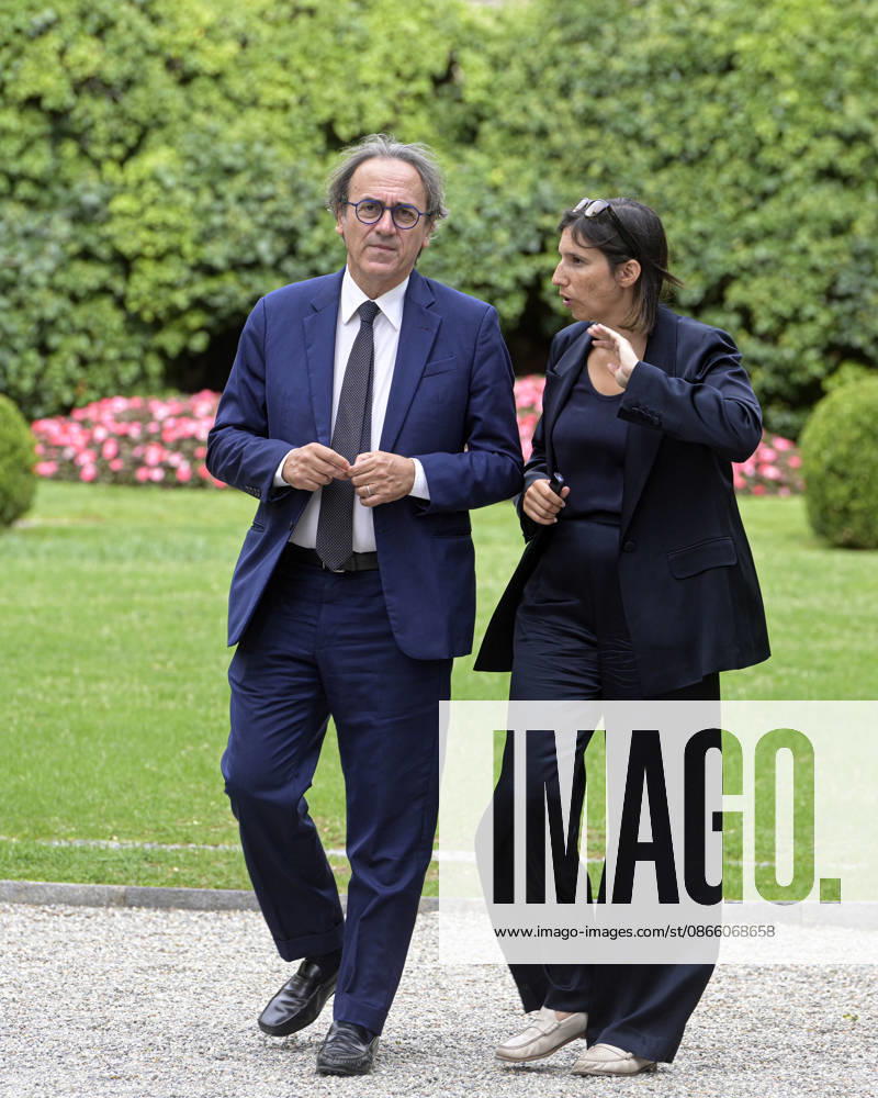 Photo by Mario Romano, IPP Cernobbio, Co., September 6, 2026, Ambrosetti Cernobbio THEA 2026. Pictured: Angelo Bonelli and Elly Schlein. Italy Photo Press World. Copyright Ambrosetti Cernobbio THEA 2026