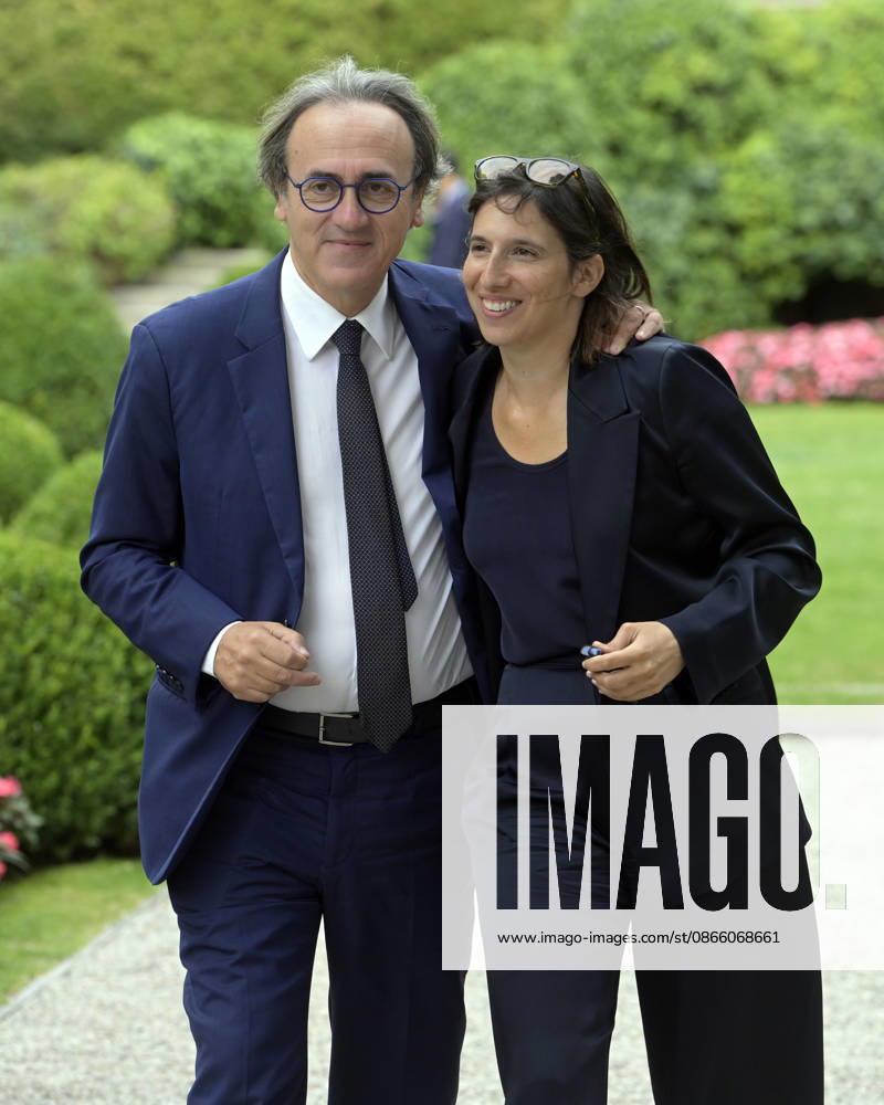 Photo by Mario Romano, IPP Cernobbio, Co., September 6, 2026, Ambrosetti Cernobbio THEA 2026. Pictured: Angelo Bonelli and Elly Schlein. Italy Photo Press World. Copyright Ambrosetti Cernobbio THEA 2026