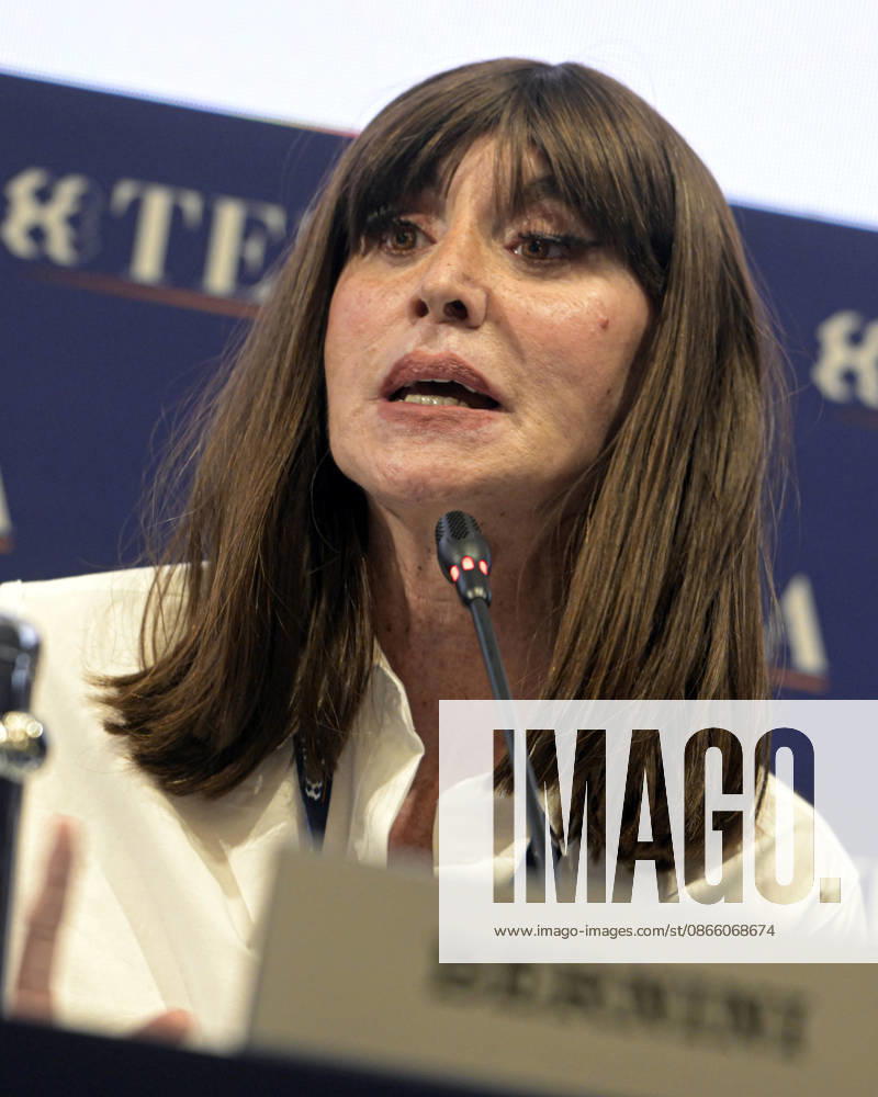 Photo by Mario Romano, IPP Cernobbio, Co, September 6, 2026, Ambrosetti Cernobbio THEA 2026. Pictured: Anna Maria Bernini, Minister of Universities and Research. Italy Photo Press World. Copyright Ambrosetti Cernobbio THEA 2026