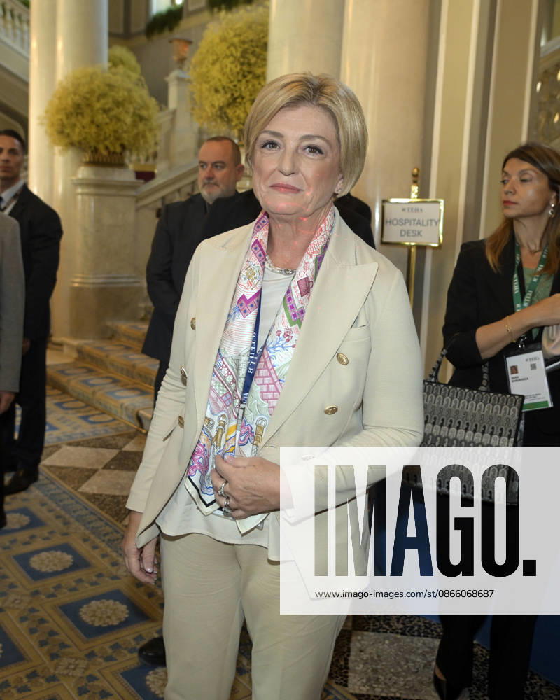 Photo by Mario Romano, IPP Cernobbio, Co, September 6, 2026, Ambrosetti Cernobbio THEA 2026. Pictured: Marina Calderone, Minister of Labor and Social Policies. Italy Photo Press World. Copyright Ambrosetti Cernobbio THEA 2026