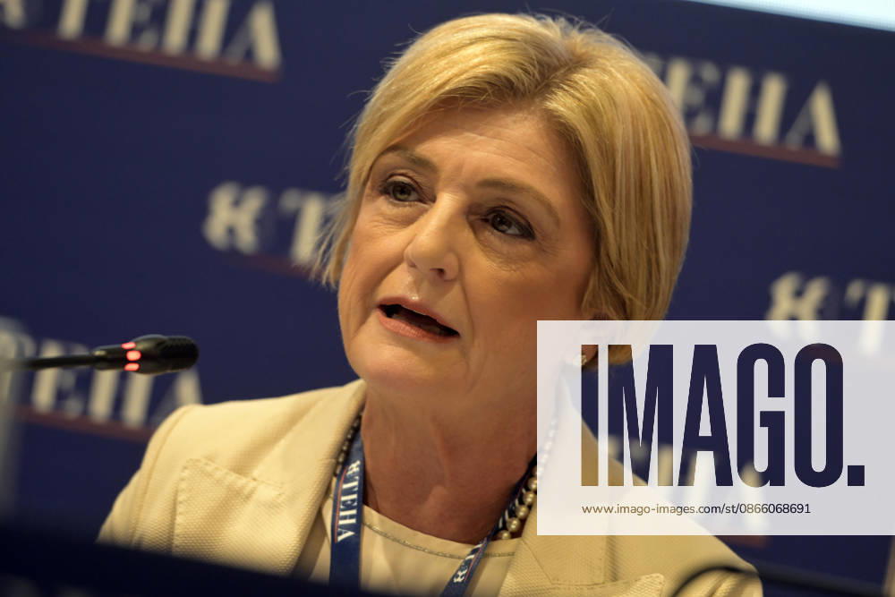 Photo by Mario Romano, IPP Cernobbio, Sept. 6, 2026, Ambrosetti Cernobbio THEA 2026. Pictured: Marina Calderone, Minister of Labor and Social Policies. Italy Photo Press World. Copyright Ambrosetti Cernobbio THEA 2026
