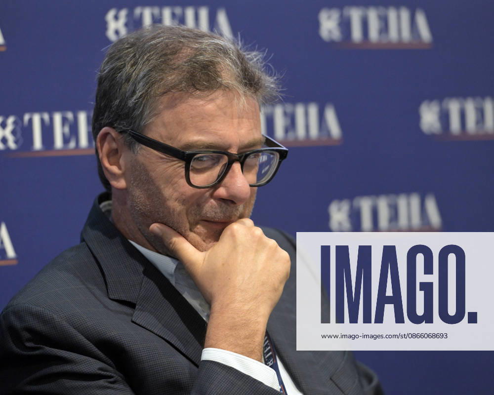 Photo by Mario Romano, IPP Cernobbio, Sept. 6, 2026, Ambrosetti Cernobbio THEA 2026. Pictured: Giancarlo Giorgetti, Minister of Economy and Finance. Italy Photo Press World. Copyright Ambrosetti Cernobbio THEA 2026