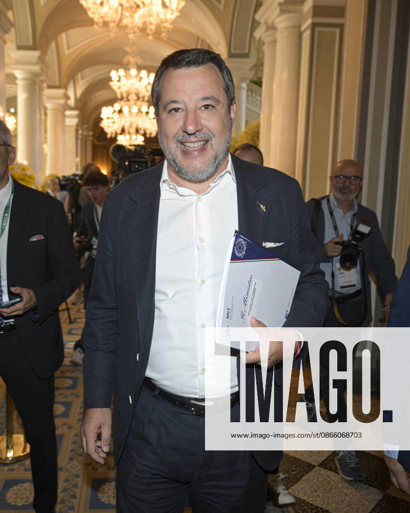 Photo by Mario Romano, IPP Cernobbio, Co 06 09 2026, Ambrosetti Cernobbio, THEA 2026. Pictured: Matteo Salvini, Deputy Prime Minister and Minister of Transportation and Infrastructure Italy Photo Press World Copyright Ambrosetti Cernobbio THEA 2026