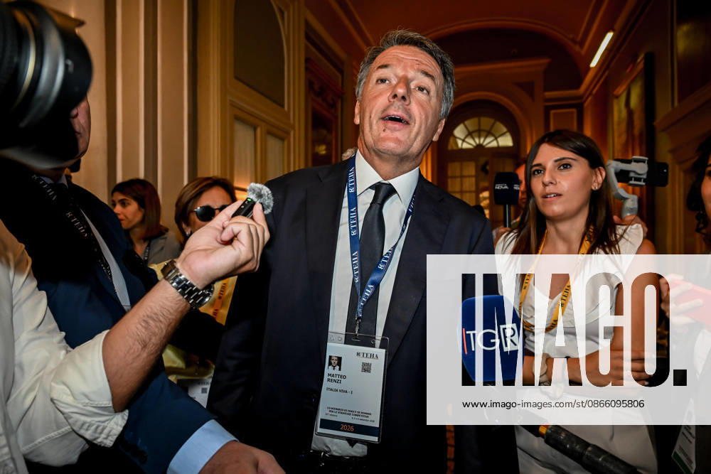 Matteo Renzi at the fifty-second edition of the Ambrosetti Forum The European House Ambrosetti THE SCENARIO OF TODAY AND TOMORROW FOR COMPETITIVE STRATEGIES, Villa d Este in Cernobbio 06 09 2026 Cernobbio Cernobbio Italy - ZUMAa289 20260906_zia_a289_703